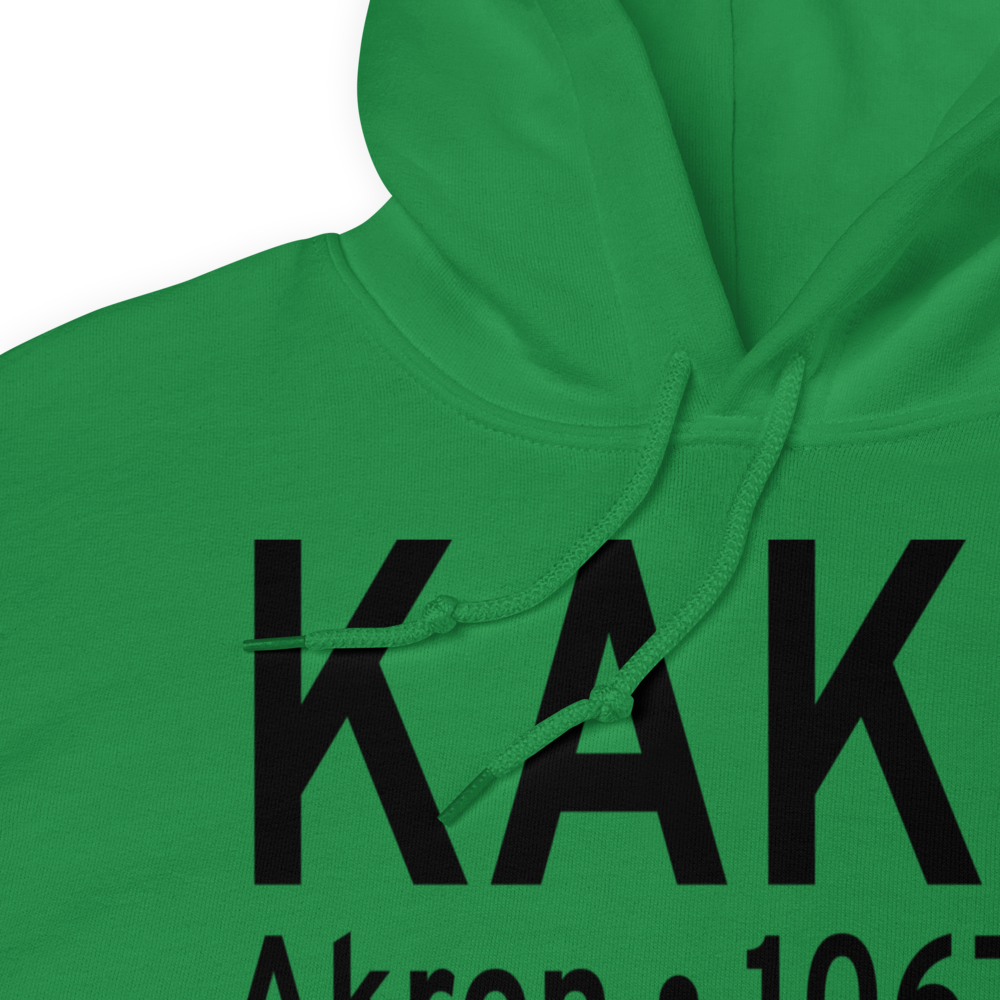 Akron Fulton International Airport (KAKR) ICAO Hoodie Sweatshirt 