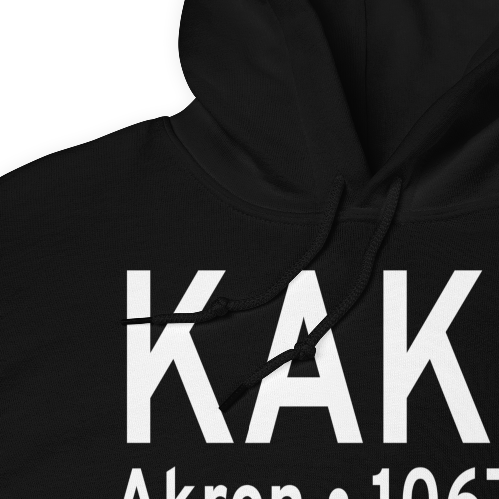 Akron Fulton International Airport (KAKR) ICAO Hoodie Sweatshirt 