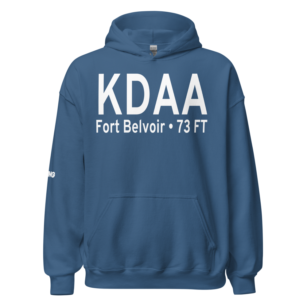Davison Army Air Field (KDAA) ICAO Hoodie Sweatshirt 
