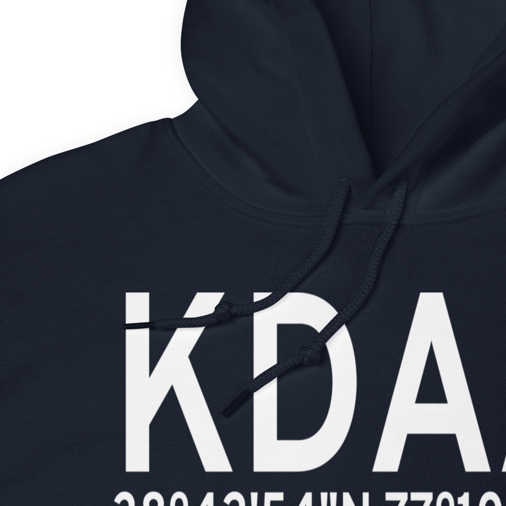 Davison Army Air Field (KDAA) ICAO Hoodie Sweatshirt 