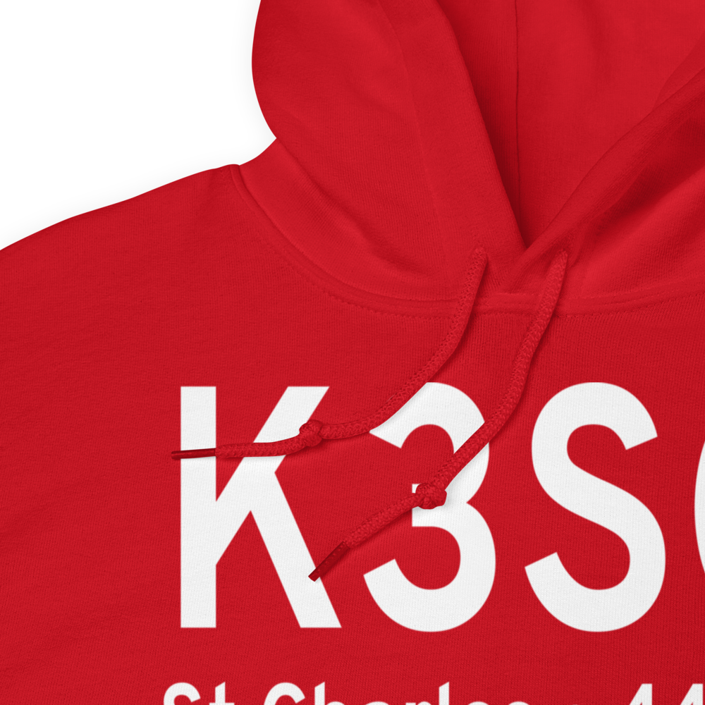 St Charles Airport (K3SQ) ICAO Hoodie Sweatshirt 