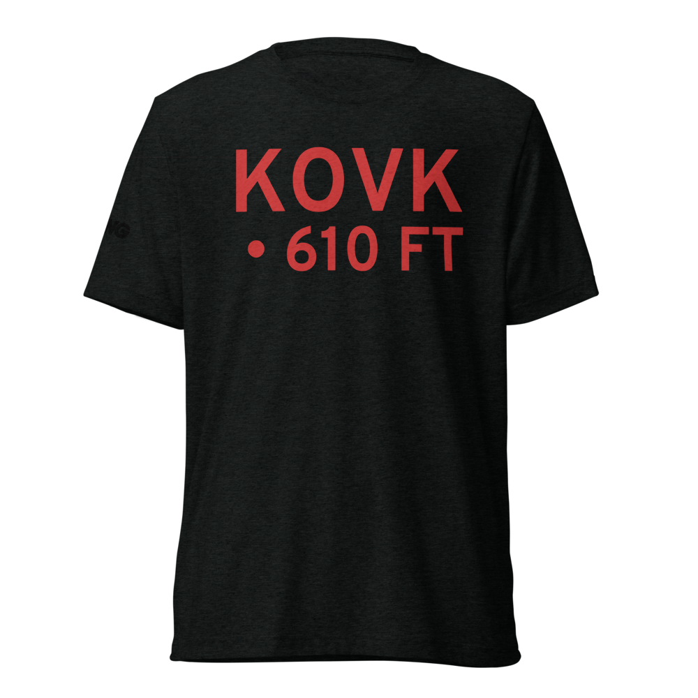 Dunkirk Airport (KOVK) ICAO Tri-blend T-Shirt 