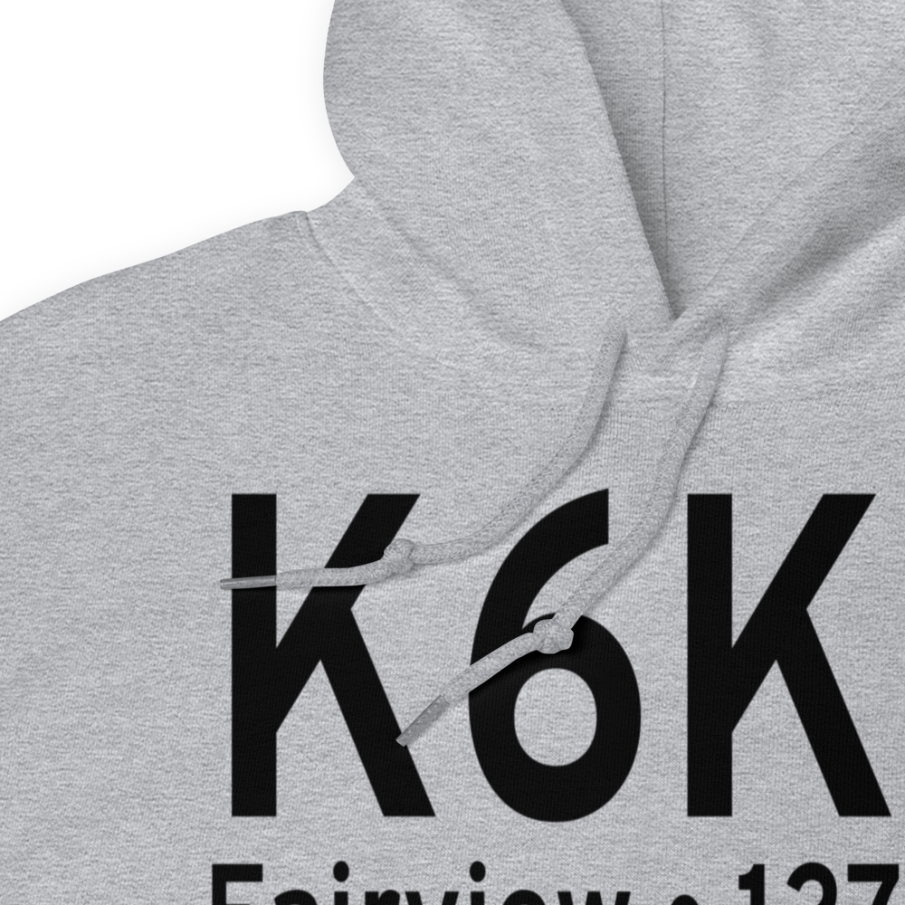 Fairview Municipal Airport (K6K4) ICAO Hoodie Sweatshirt 