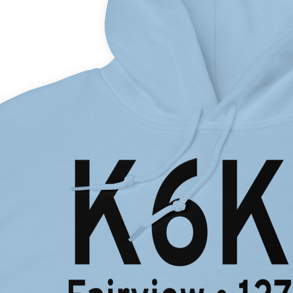 Fairview Municipal Airport (K6K4) ICAO Hoodie Sweatshirt 
