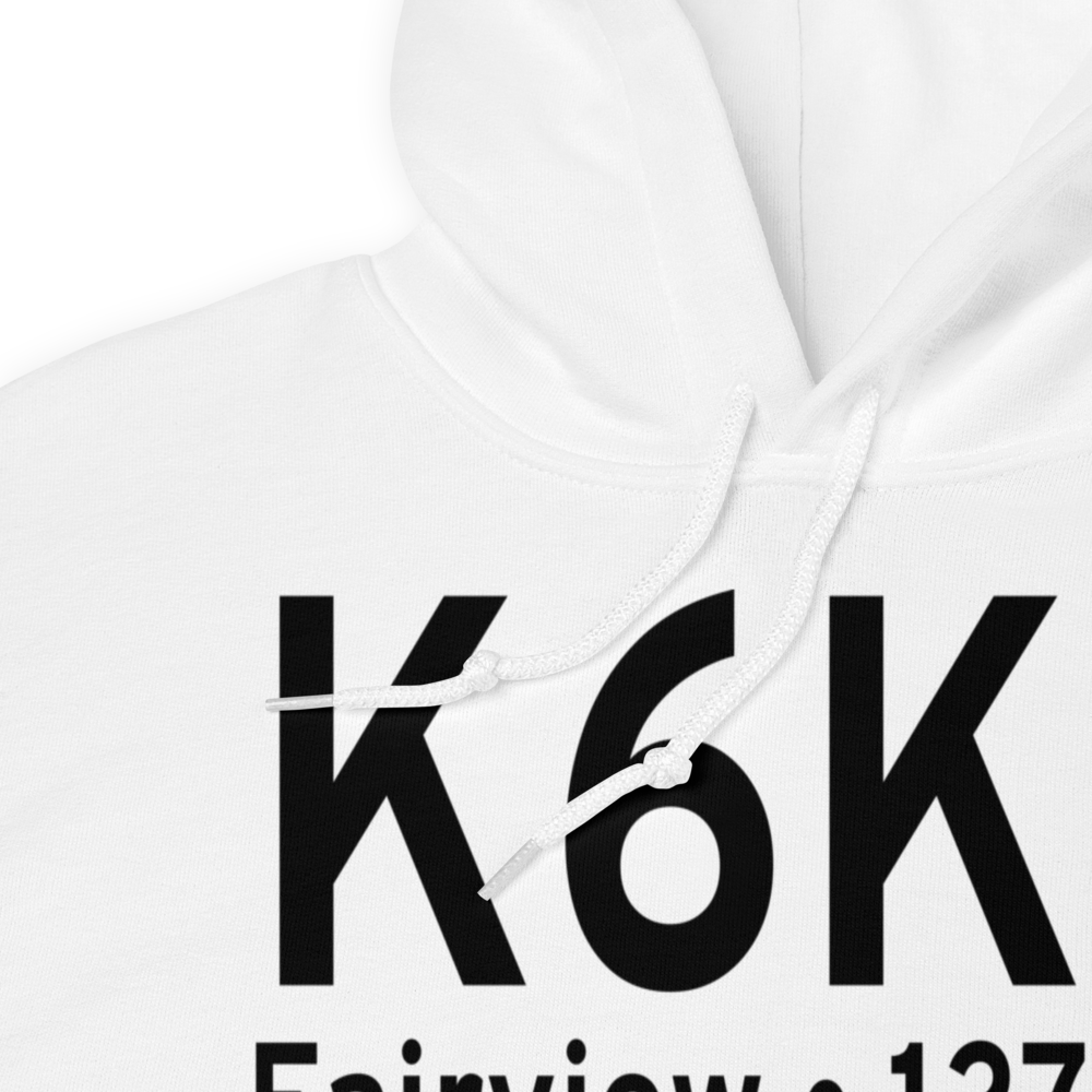 Fairview Municipal Airport (K6K4) ICAO Hoodie Sweatshirt 