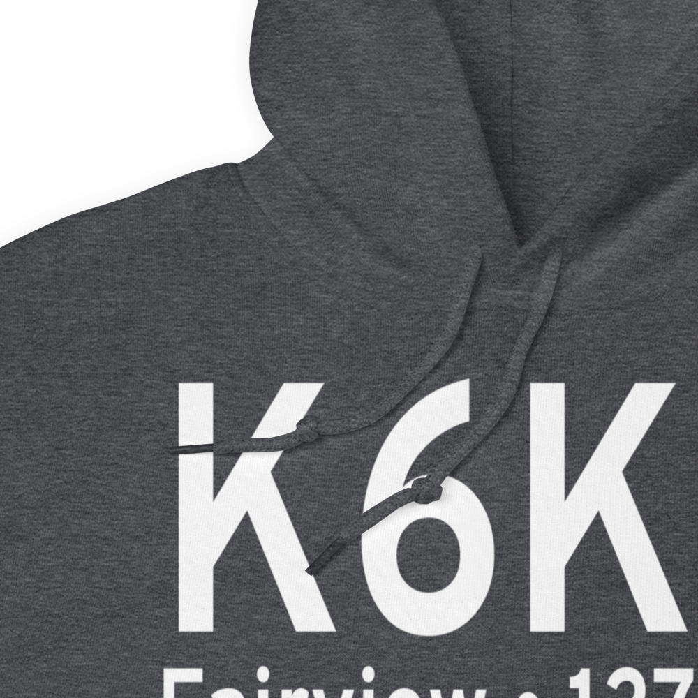 Fairview Municipal Airport (K6K4) ICAO Hoodie Sweatshirt 