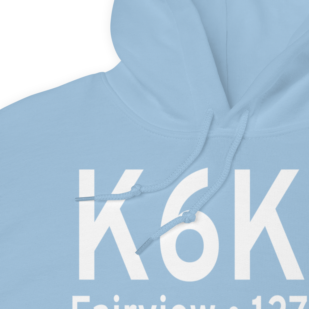 Fairview Municipal Airport (K6K4) ICAO Hoodie Sweatshirt 