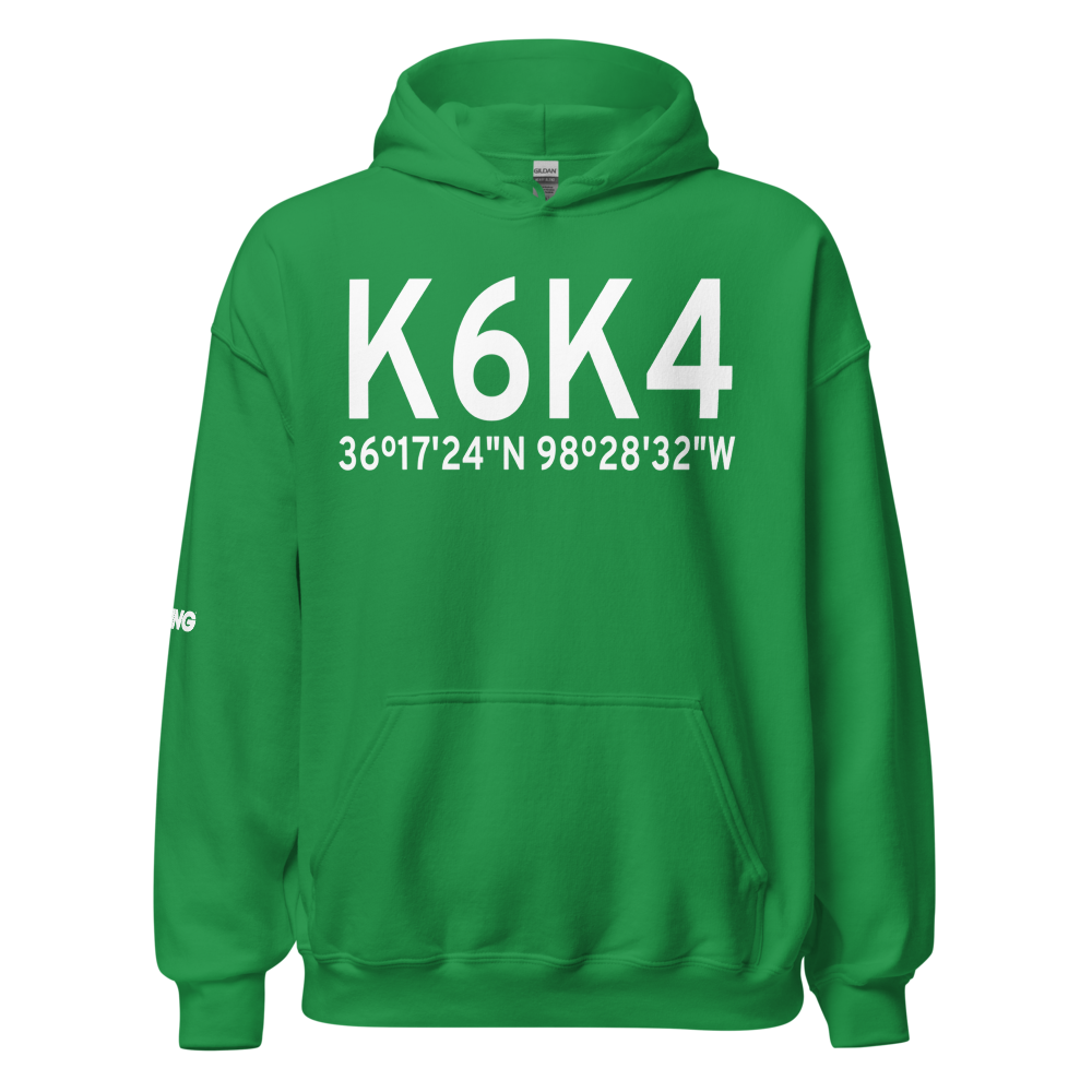Fairview Municipal Airport (K6K4) ICAO Hoodie Sweatshirt 