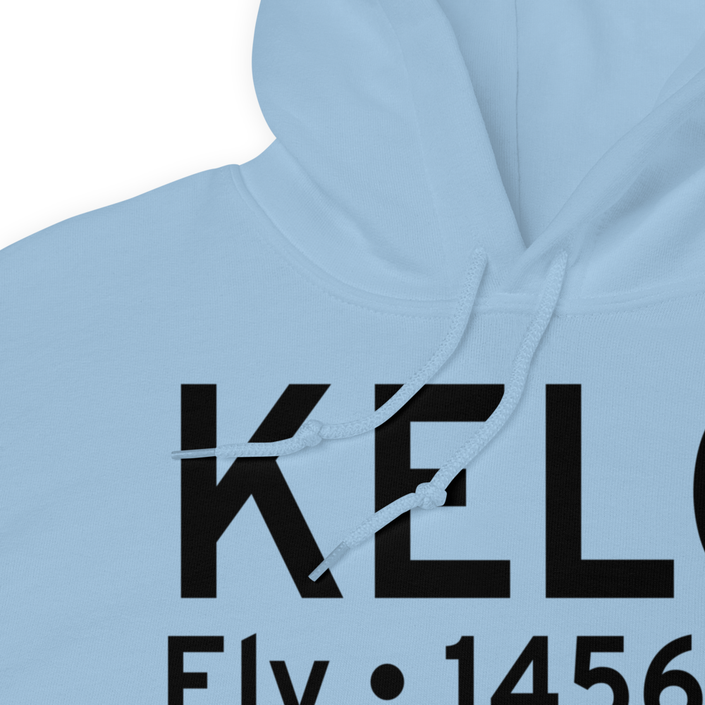 Ely Municipal Airport (KELO) ICAO Hoodie Sweatshirt 