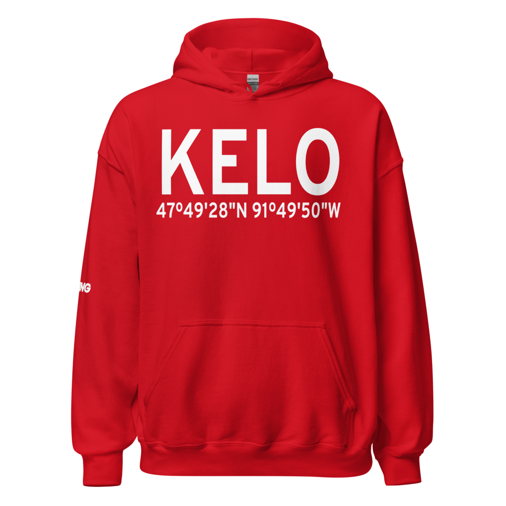 Ely Municipal Airport (KELO) ICAO Hoodie Sweatshirt 