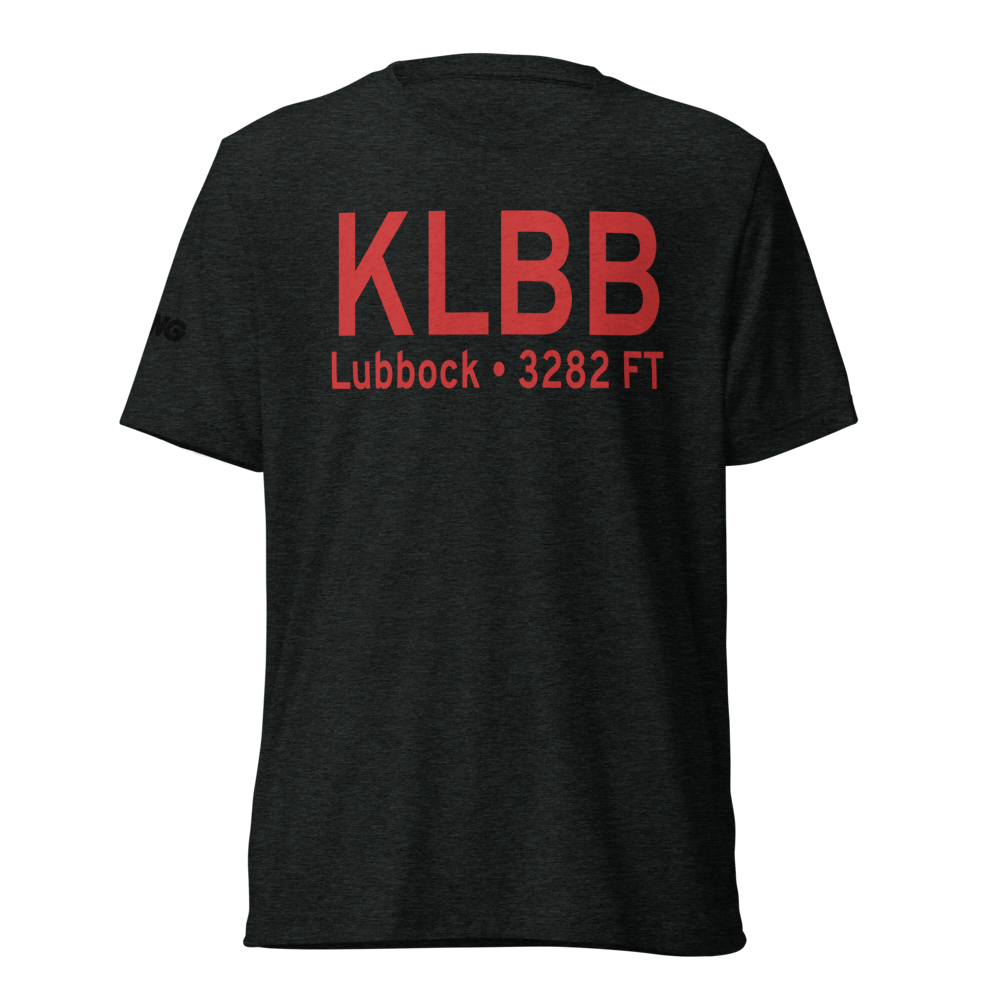 Lubbock Preston Smith International Airport (KLBB) ICAO Tri-blend T-Shirt 
