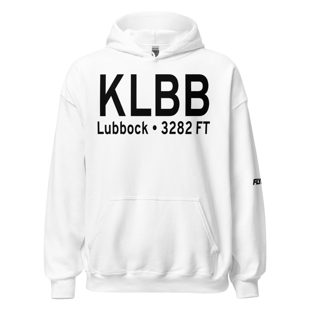 Lubbock Preston Smith International Airport (KLBB) ICAO Hoodie Sweatshirt 