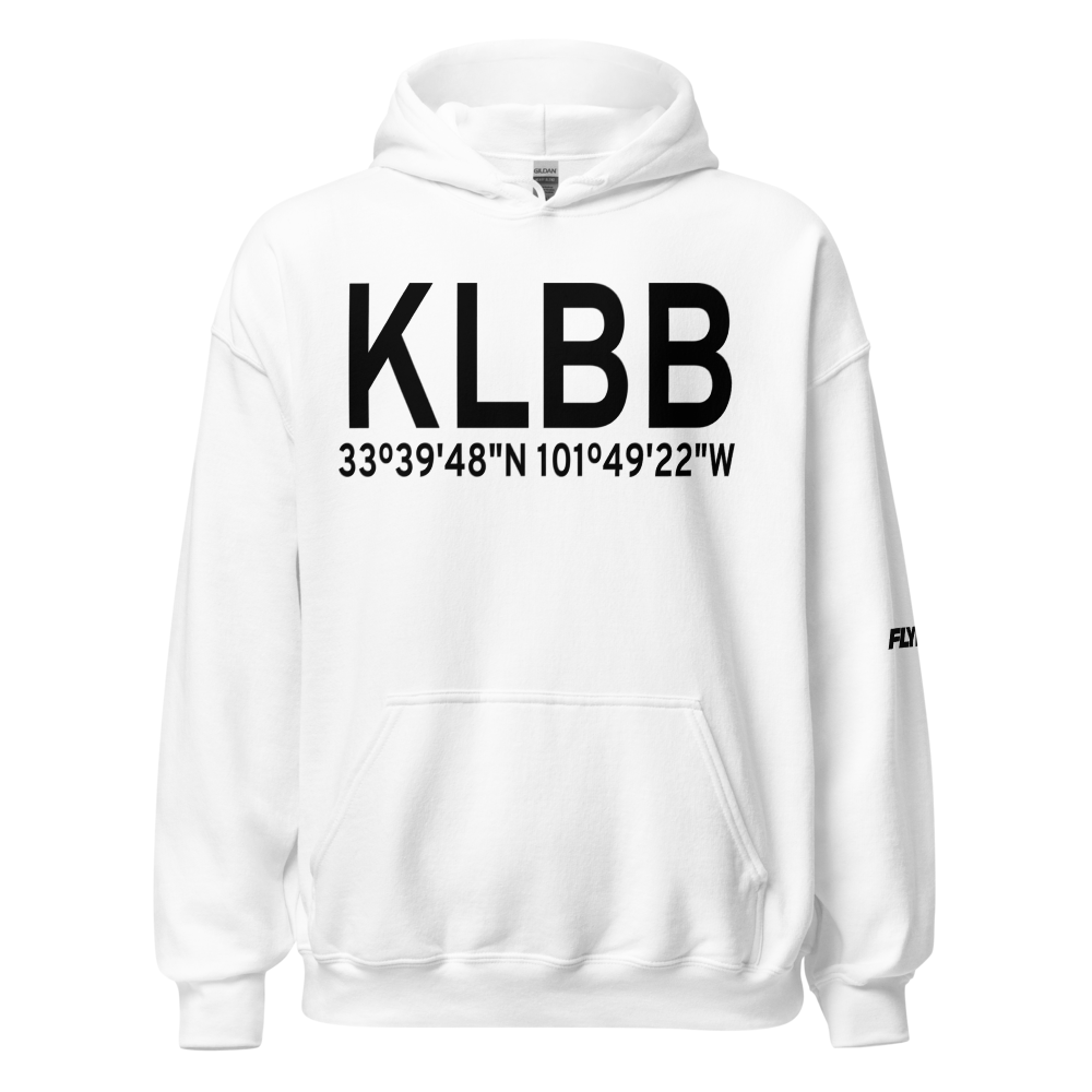Lubbock Preston Smith International Airport (KLBB) ICAO Hoodie Sweatshirt 