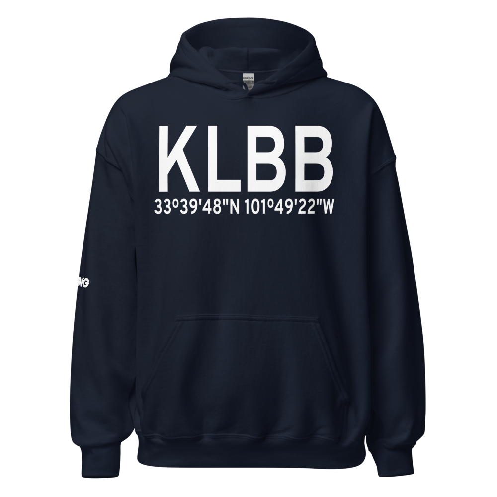 Lubbock Preston Smith International Airport (KLBB) ICAO Hoodie Sweatshirt 