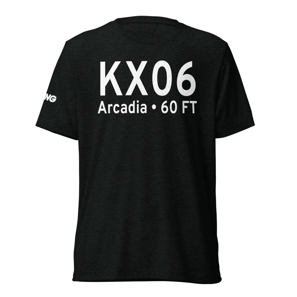 Arcadia Municipal Airport (KX06) ICAO Tri-blend T-Shirt 