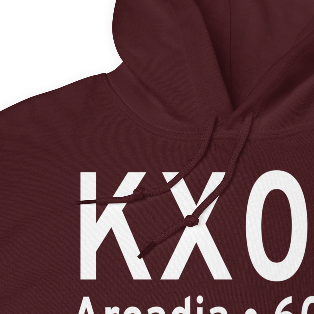 Arcadia Municipal Airport (KX06) ICAO Hoodie Sweatshirt 