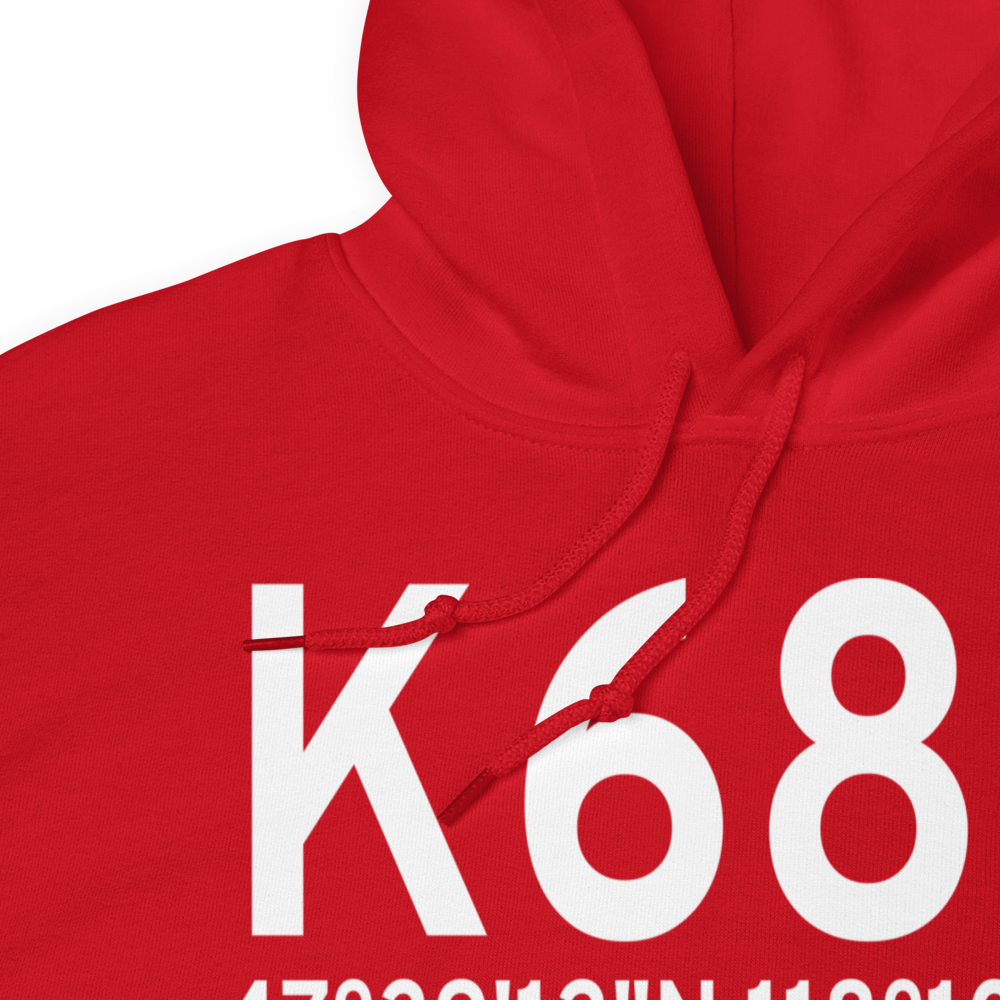 Davenport Airport (K68S) ICAO Hoodie Sweatshirt 