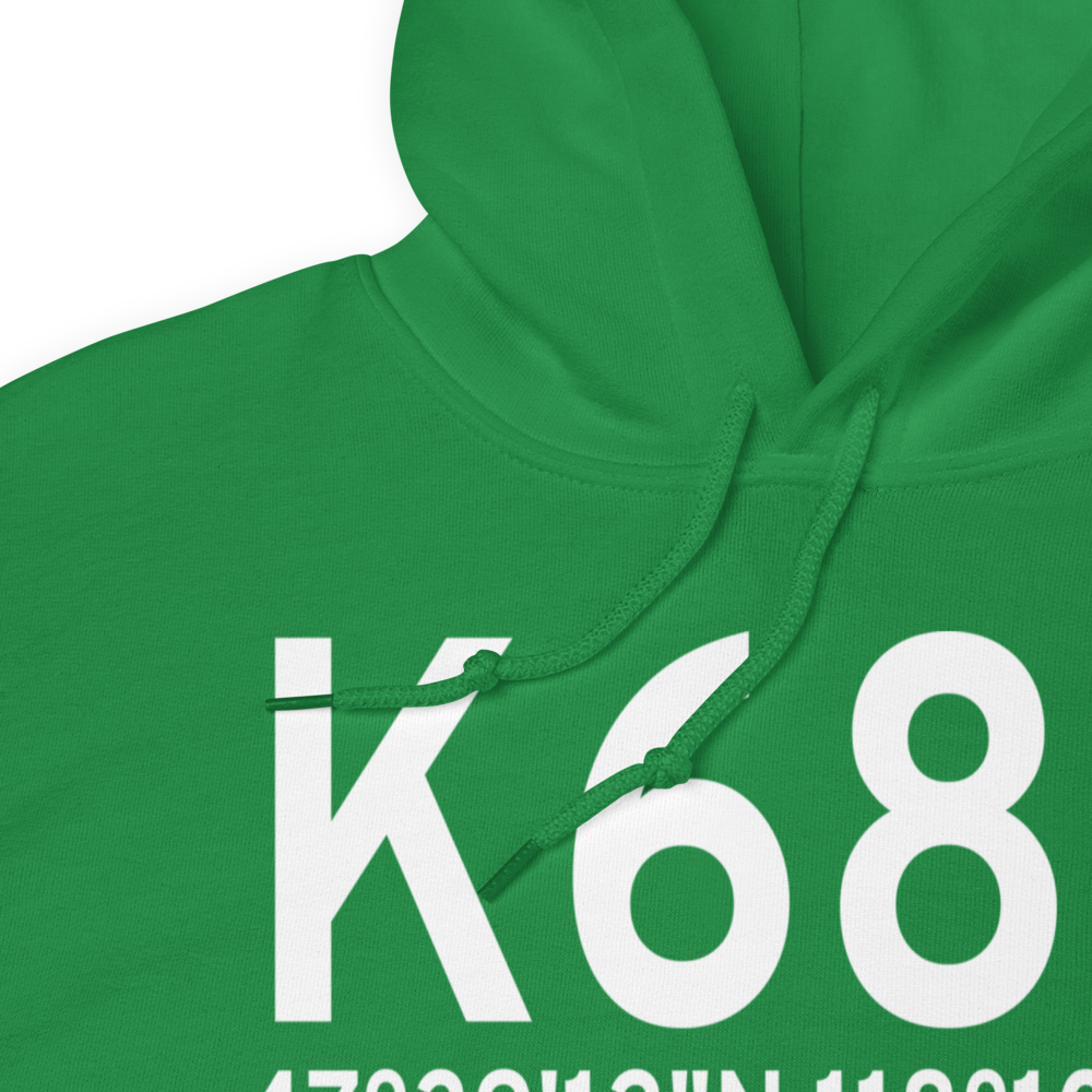 Davenport Airport (K68S) ICAO Hoodie Sweatshirt 