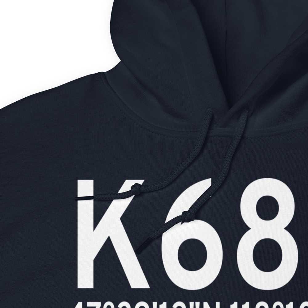 Davenport Airport (K68S) ICAO Hoodie Sweatshirt 