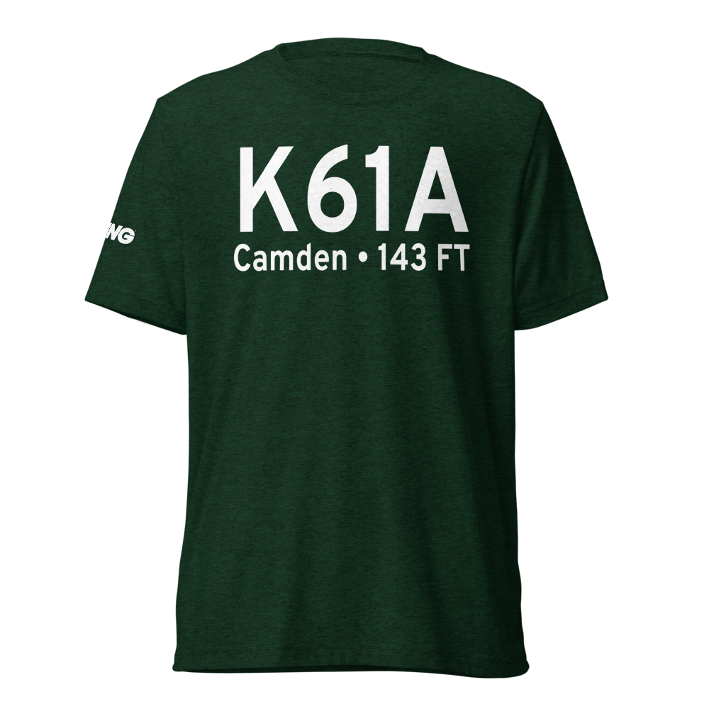 Camden Municipal Airport (K61A) ICAO Tri-blend T-Shirt 