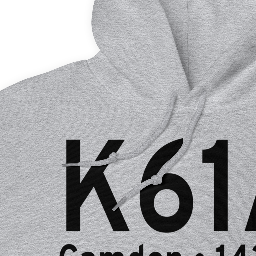 Camden Municipal Airport (K61A) ICAO Hoodie Sweatshirt 