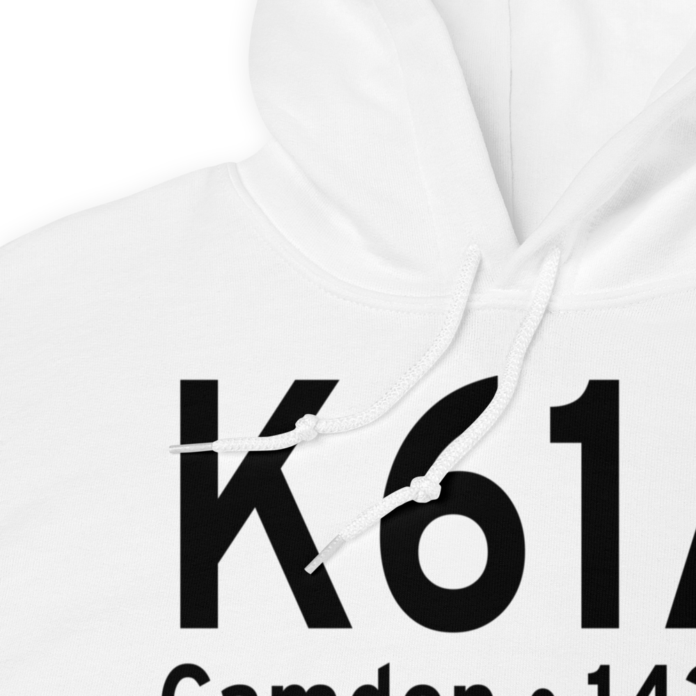 Camden Municipal Airport (K61A) ICAO Hoodie Sweatshirt 