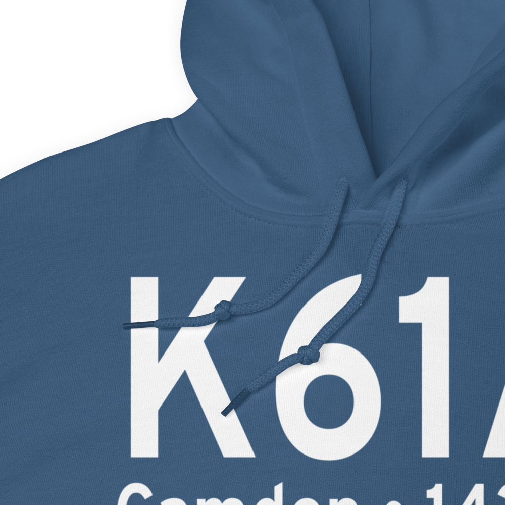 Camden Municipal Airport (K61A) ICAO Hoodie Sweatshirt 