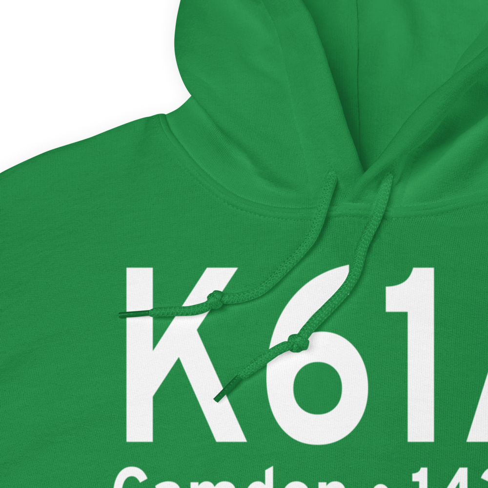 Camden Municipal Airport (K61A) ICAO Hoodie Sweatshirt 