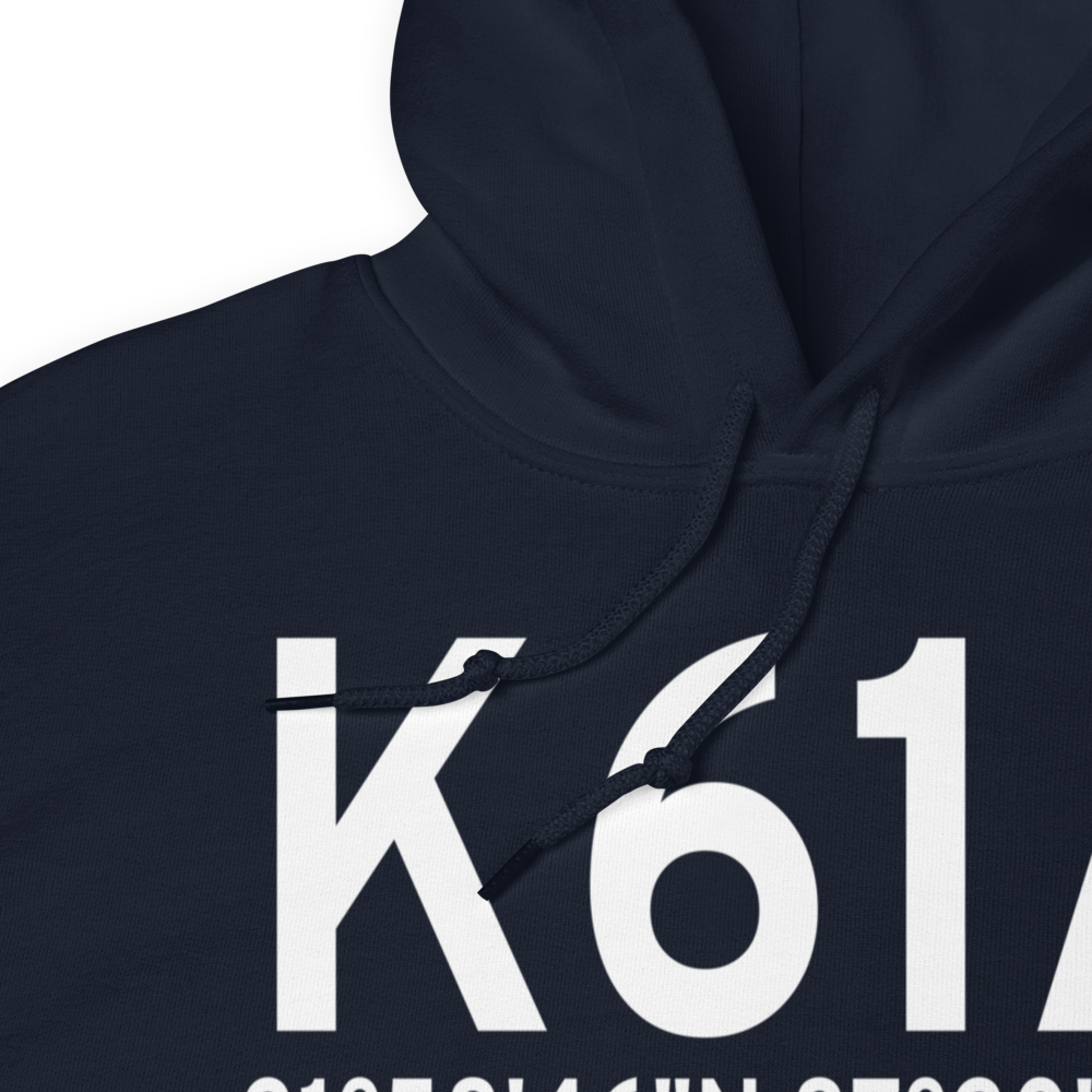 Camden Municipal Airport (K61A) ICAO Hoodie Sweatshirt 
