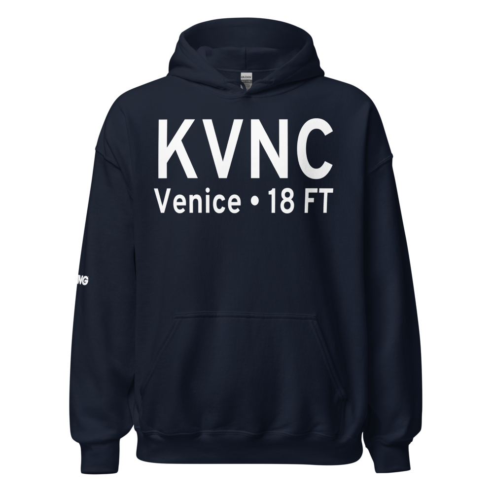 Venice Municipal Airport (KVNC) ICAO Hoodie Sweatshirt 