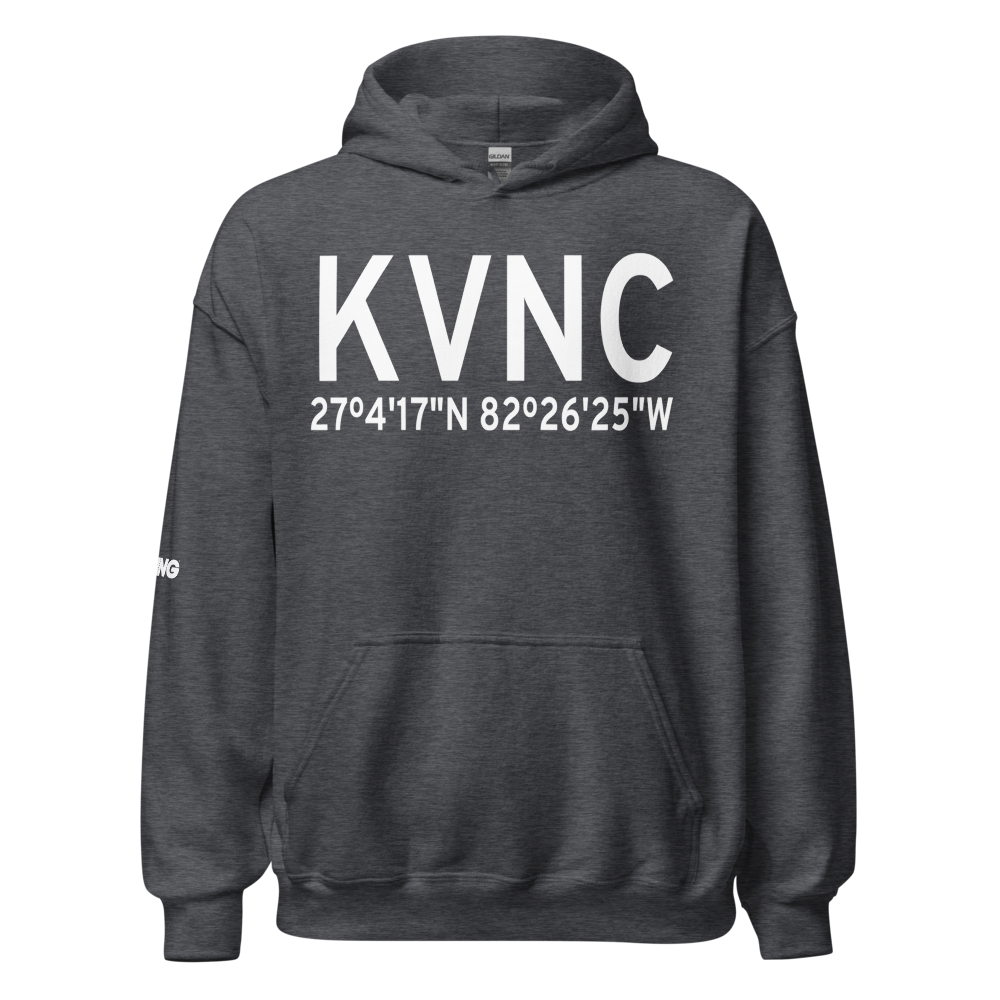 Venice Municipal Airport (KVNC) ICAO Hoodie Sweatshirt 