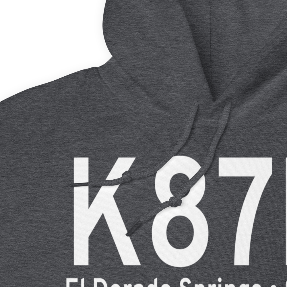 El Dorado Springs Memorial Airport (K87K) ICAO Hoodie Sweatshirt 