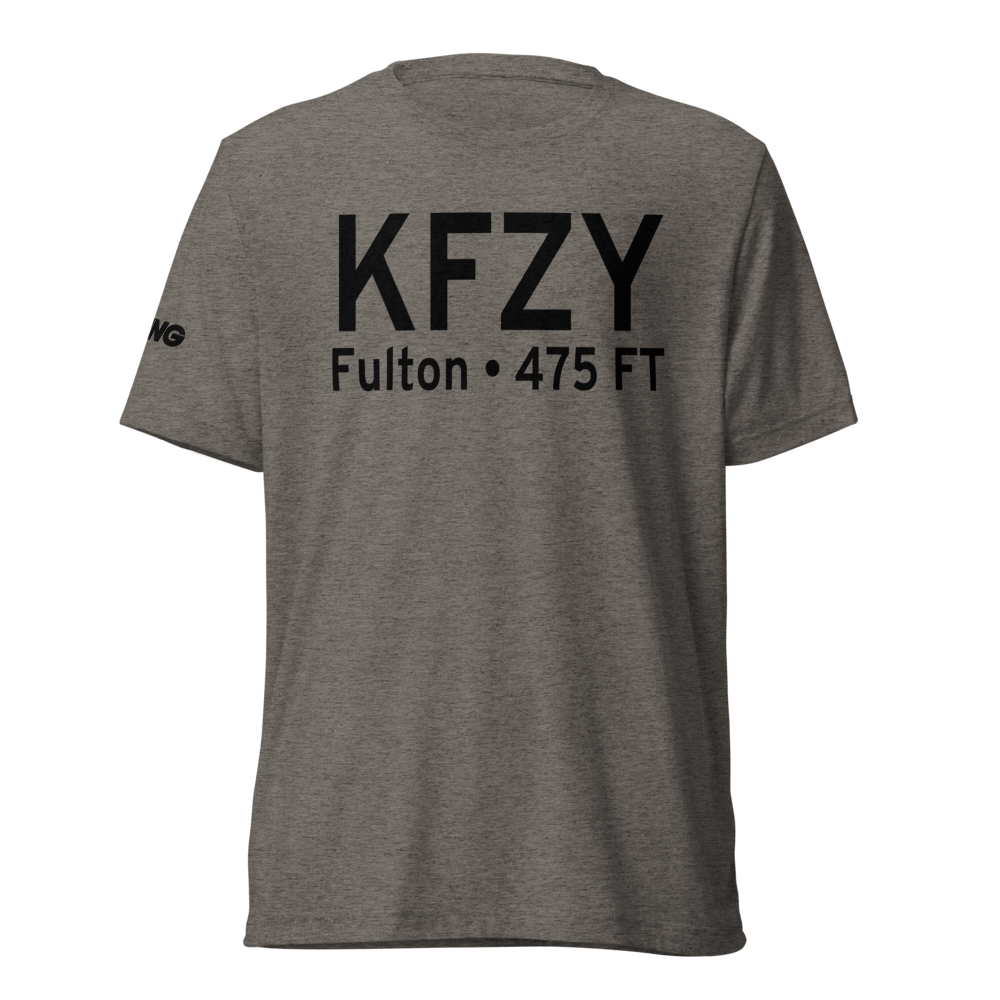 Oswego County Airport (KFZY) ICAO Tri-blend T-Shirt 