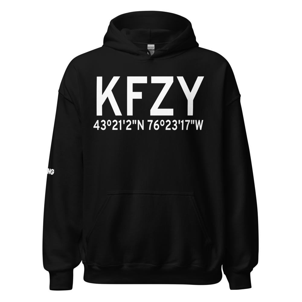 Oswego County Airport (KFZY) ICAO Hoodie Sweatshirt 
