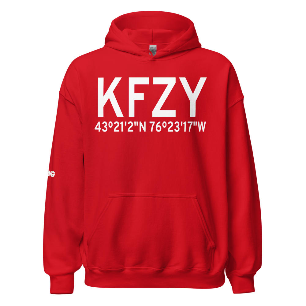 Oswego County Airport (KFZY) ICAO Hoodie Sweatshirt 
