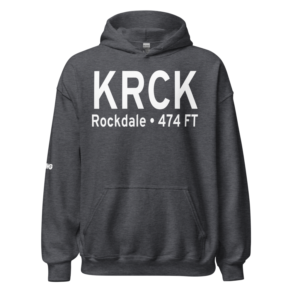 H H Coffield Regional Airport (KRCK) ICAO Hoodie Sweatshirt 