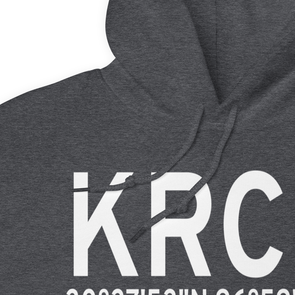 H H Coffield Regional Airport (KRCK) ICAO Hoodie Sweatshirt 