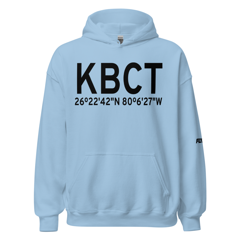 Boca Raton Airport (KBCT) ICAO Hoodie Sweatshirt 