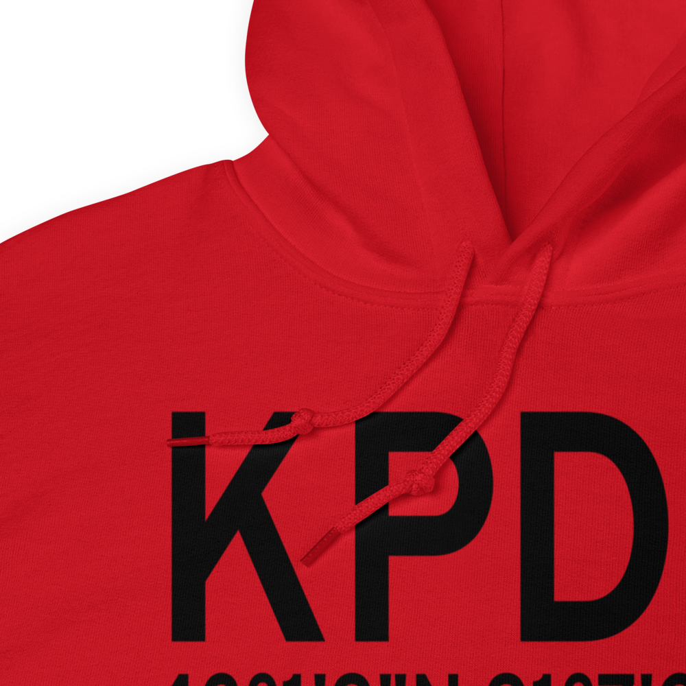 Prairie Du Chien Municipal Airport (KPDC) ICAO Hoodie Sweatshirt 