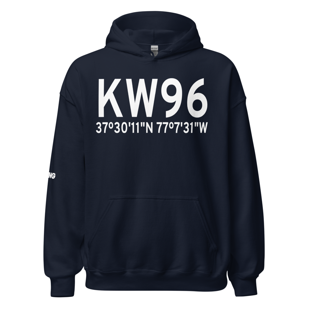 New Kent County Airport (KW96) ICAO Hoodie Sweatshirt 