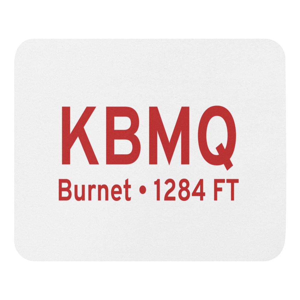 Burnet Municipal Kate Craddock Field (KBMQ) ICAO  Mouse Pad 