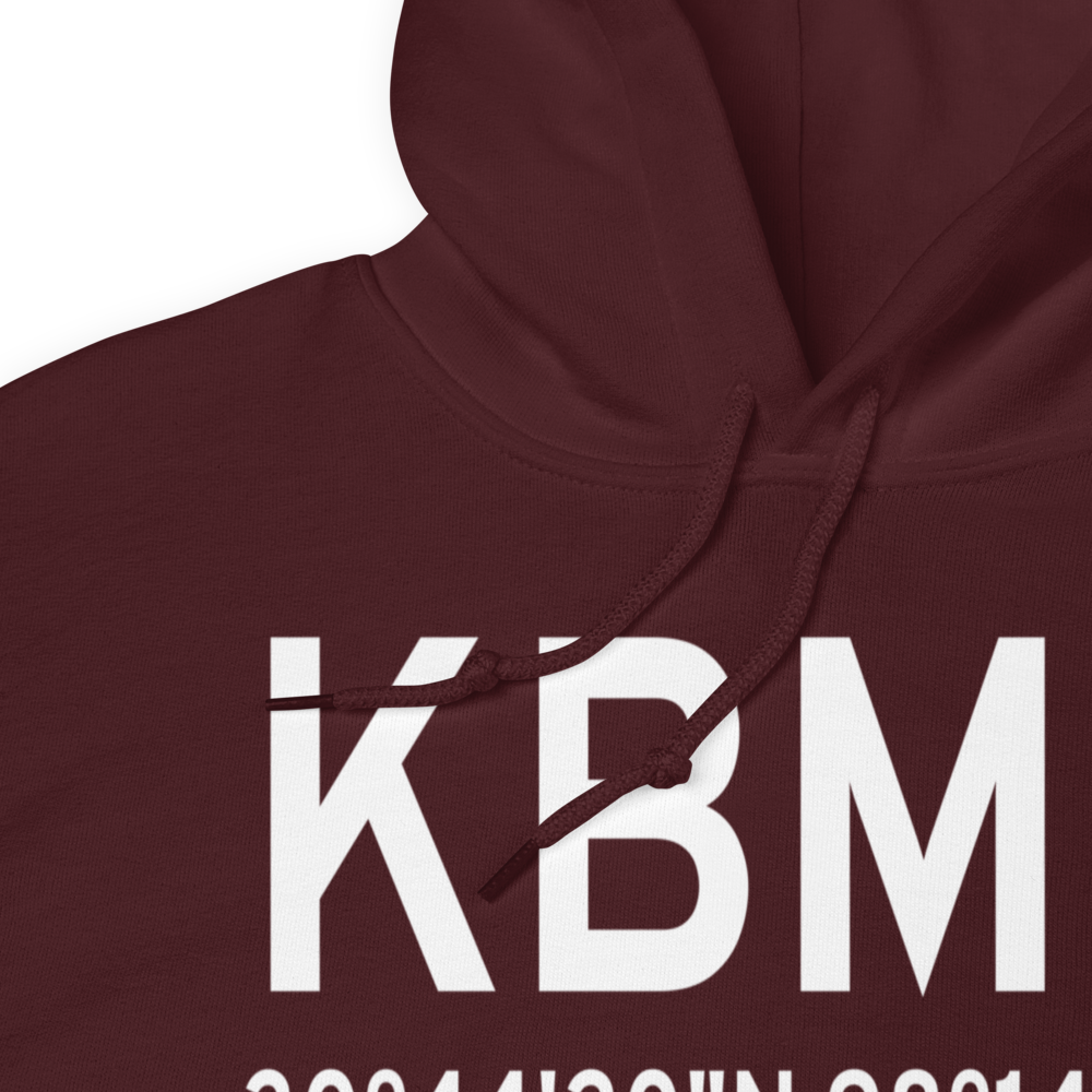 Burnet Municipal Kate Craddock Field (KBMQ) ICAO Hoodie Sweatshirt 