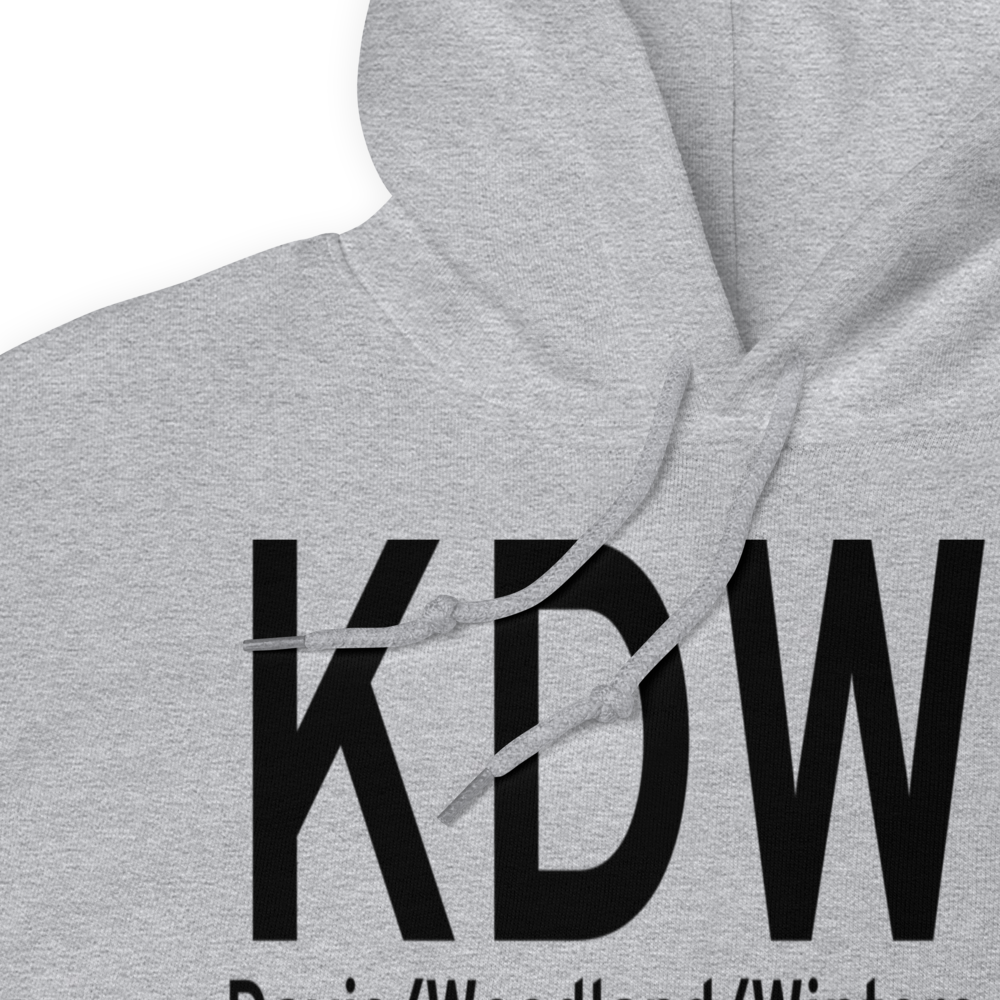 Yolo County Davis Woodland Winters Airport (KDWA) ICAO Hoodie Sweatshirt 