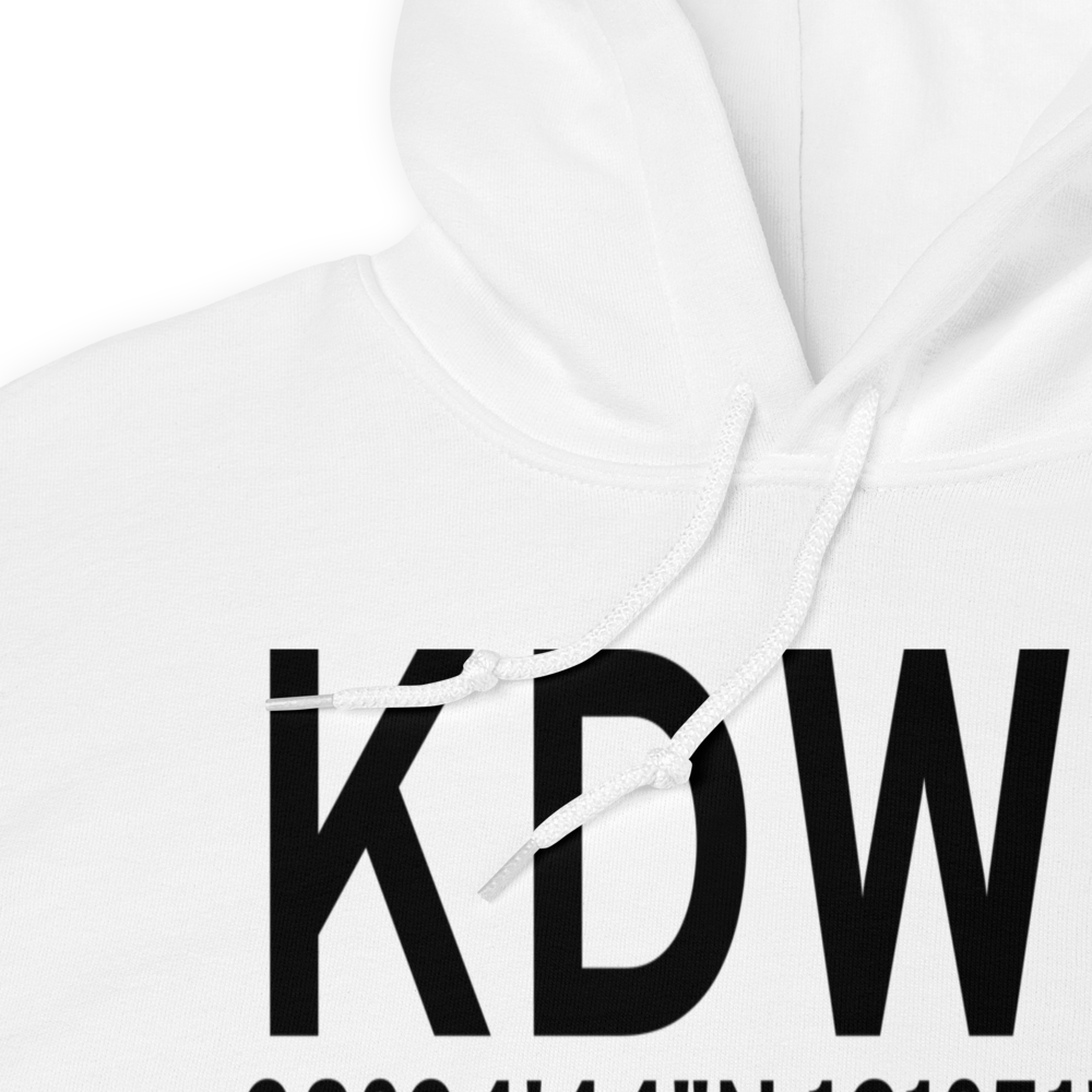 Yolo County Davis Woodland Winters Airport (KDWA) ICAO Hoodie Sweatshirt 