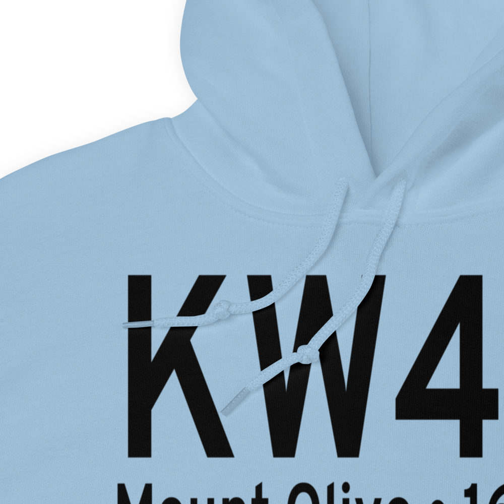 Mount Olive Municipal Airport (KW40) ICAO Hoodie Sweatshirt 