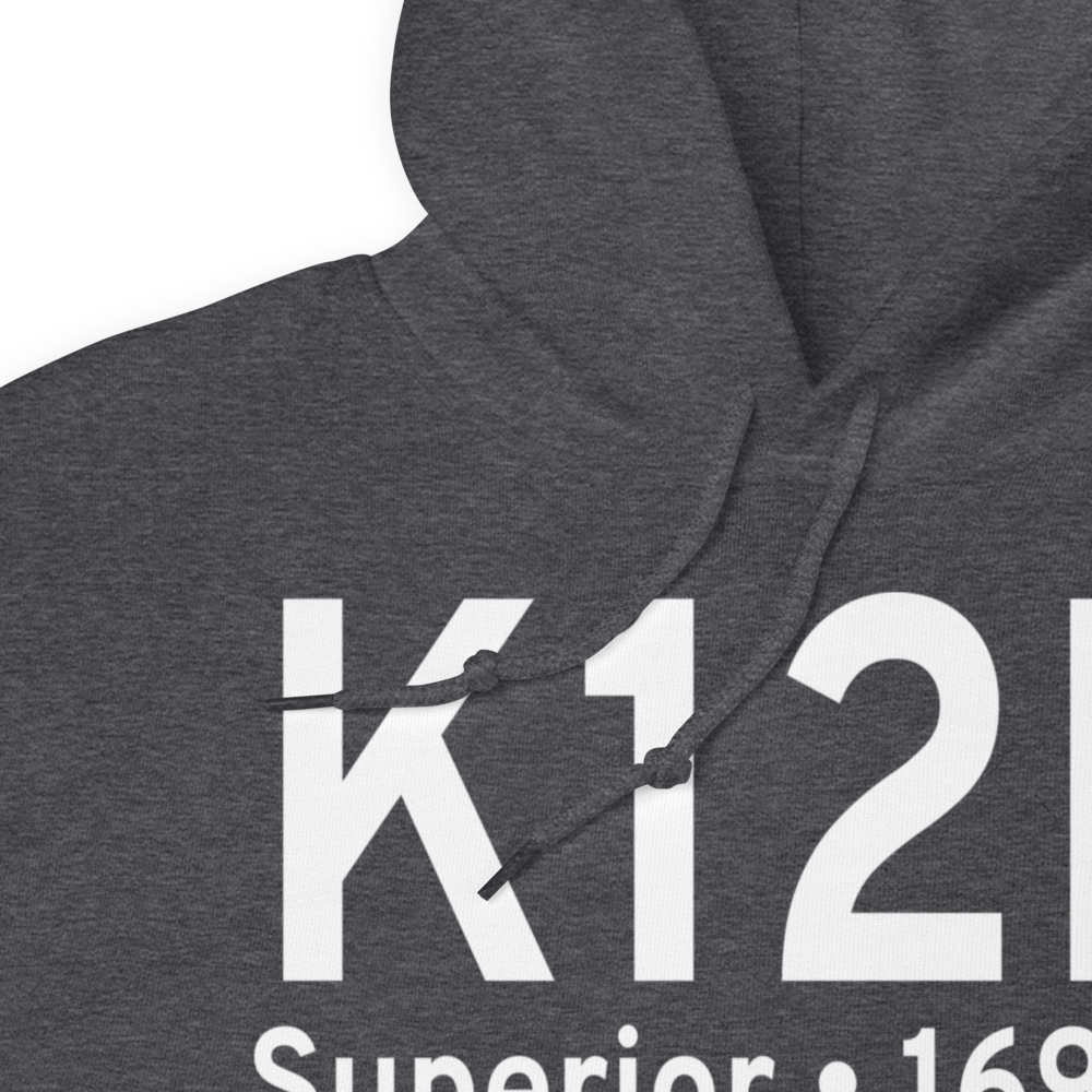 Superior Municipal Airport (K12K) ICAO Hoodie Sweatshirt 