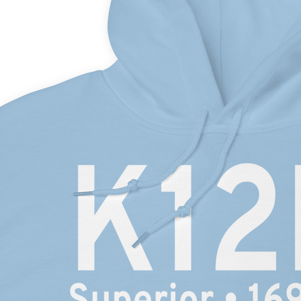 Superior Municipal Airport (K12K) ICAO Hoodie Sweatshirt 