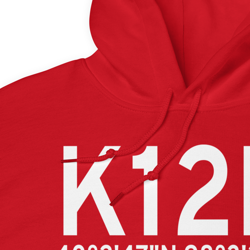 Superior Municipal Airport (K12K) ICAO Hoodie Sweatshirt 