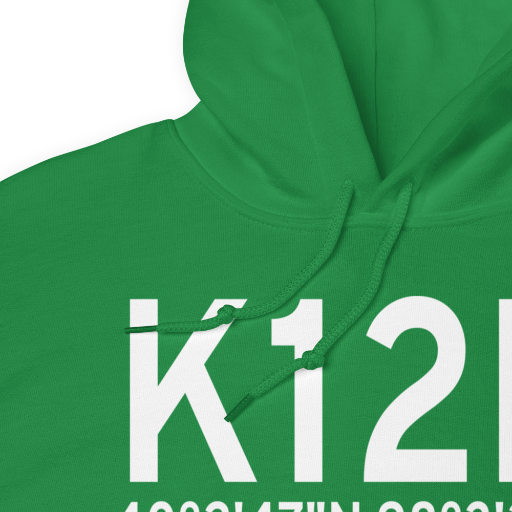 Superior Municipal Airport (K12K) ICAO Hoodie Sweatshirt 
