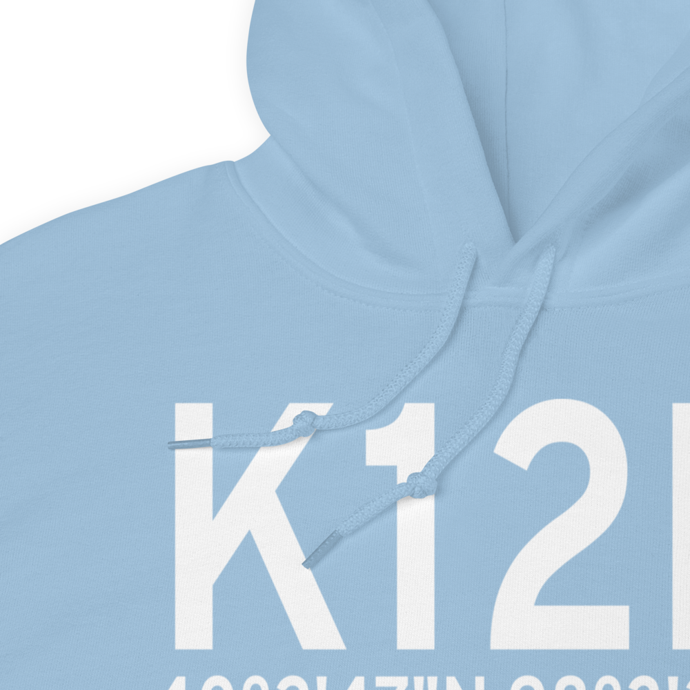 Superior Municipal Airport (K12K) ICAO Hoodie Sweatshirt 